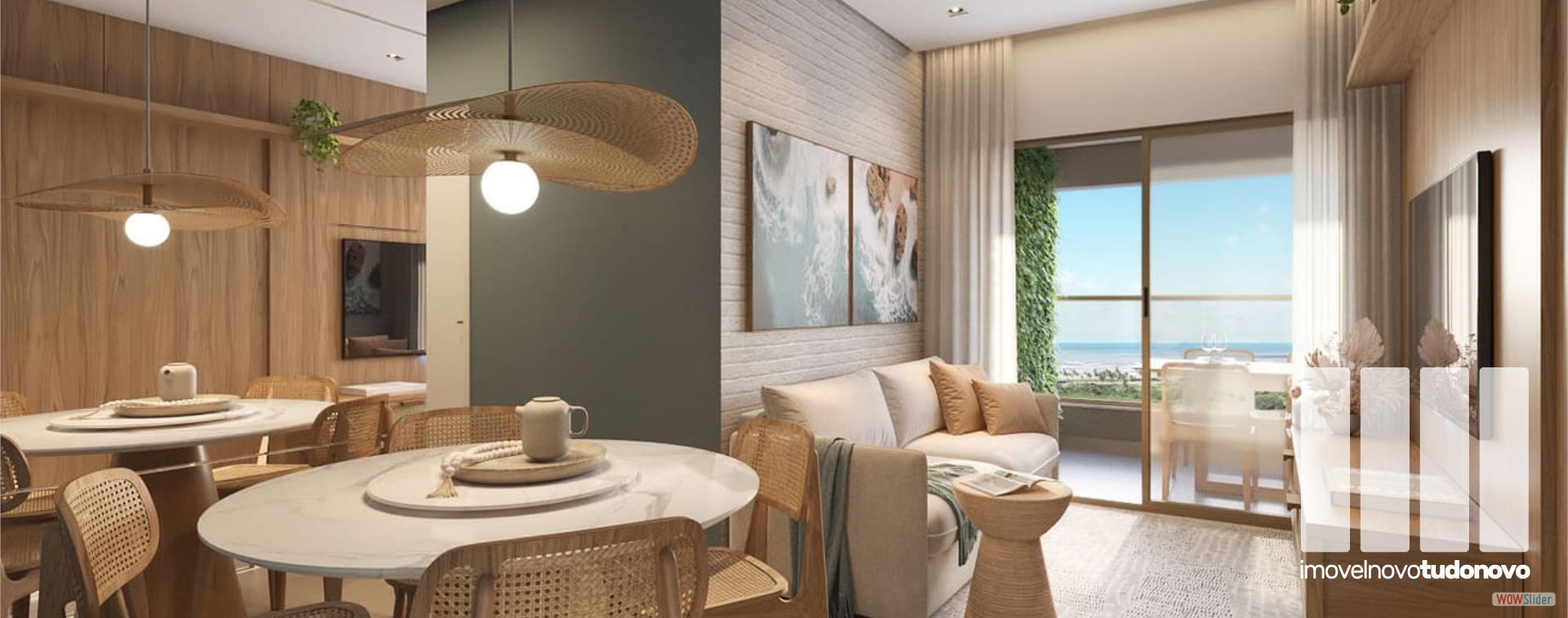 Sala do apto. | Integração e amplitute