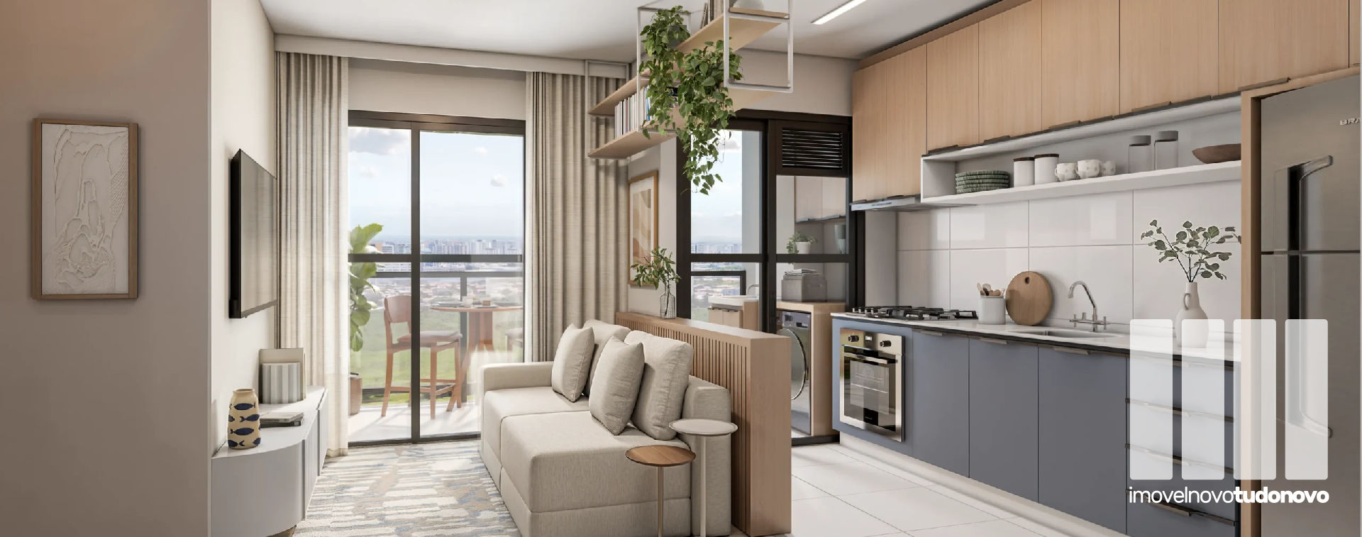sala e cozinha