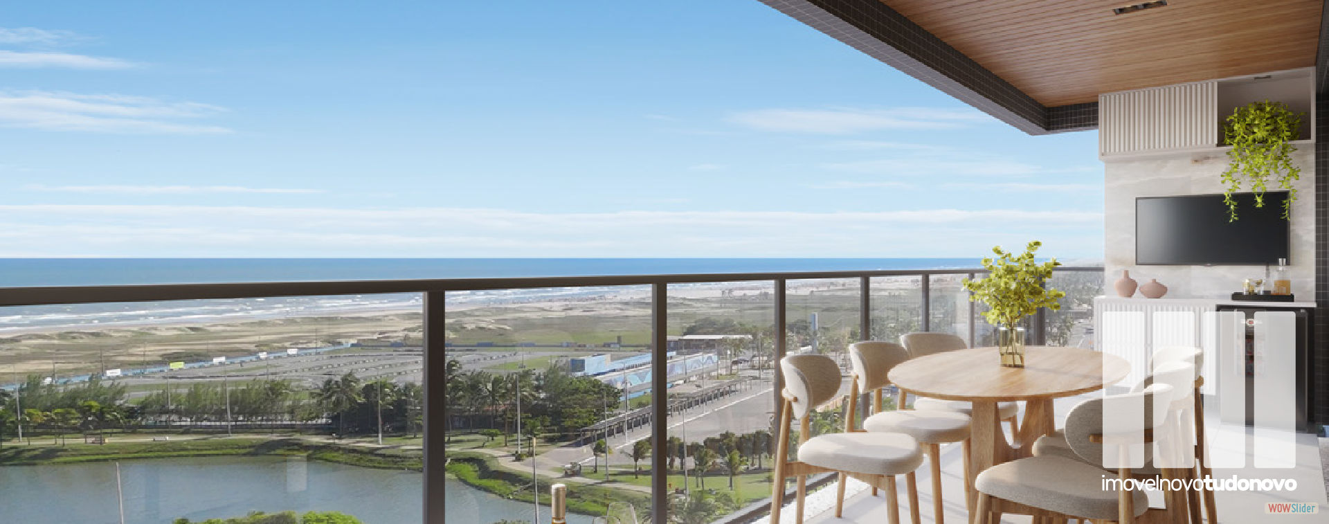 Varand&atilde;o com 15m&sup2; | Apto. com 2 quartos