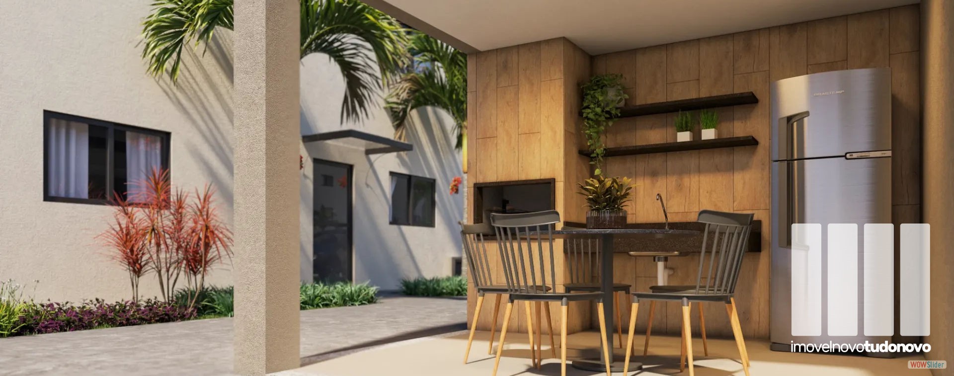 Espa&ccedil;o gourmet com churrasqueira