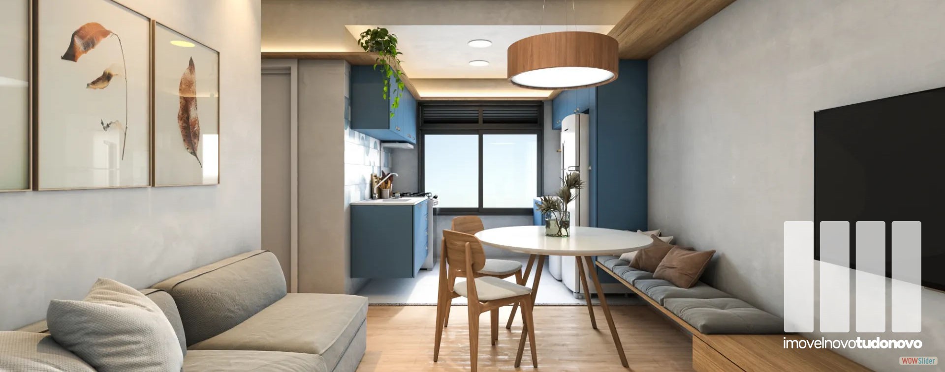 Sala de estar e jantar