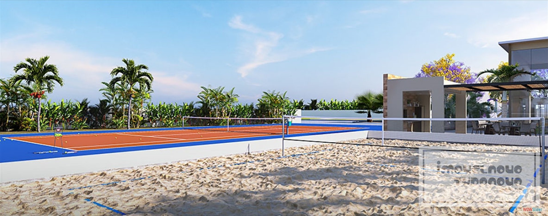 Quadra de beach t&ecirc;nis | Quadra de t&ecirc;nis