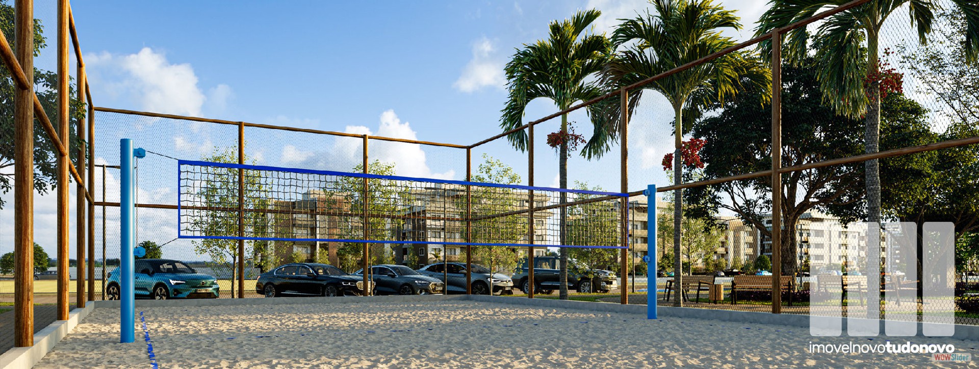 Quadra de beach tennis