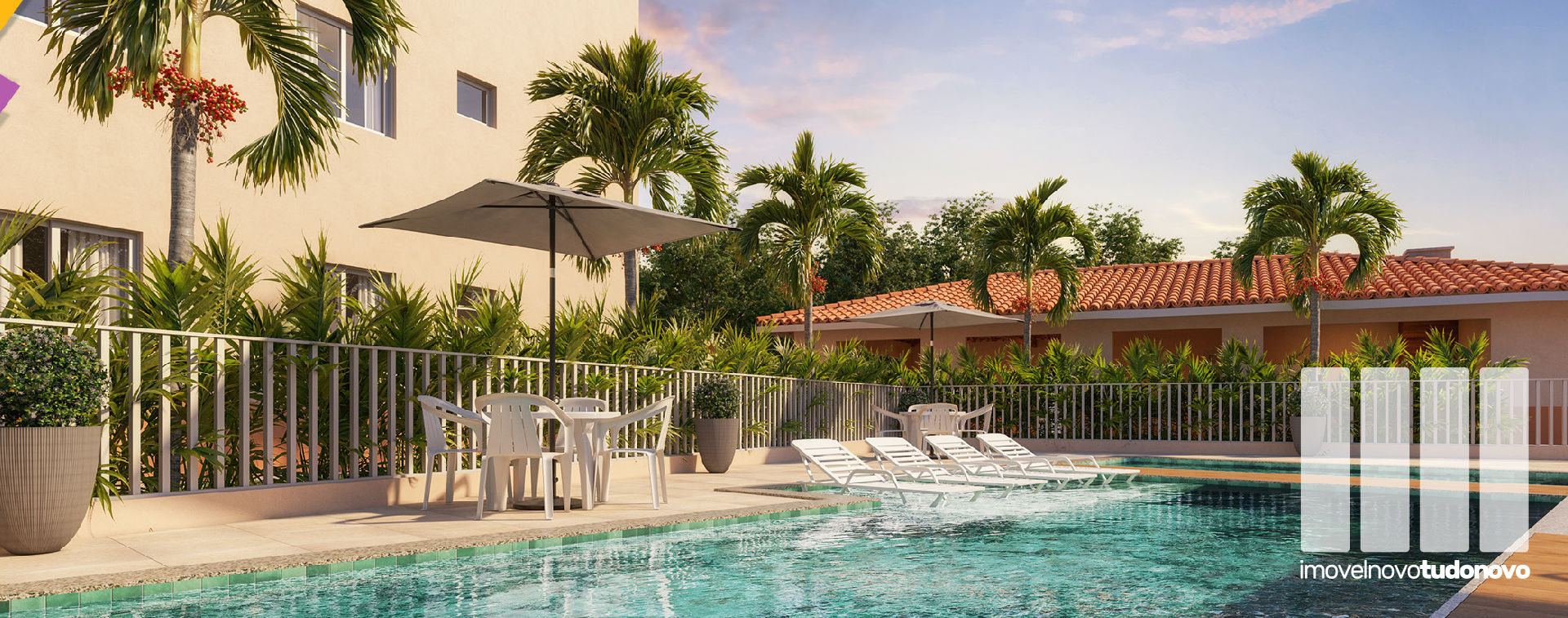 Piscina com prainha