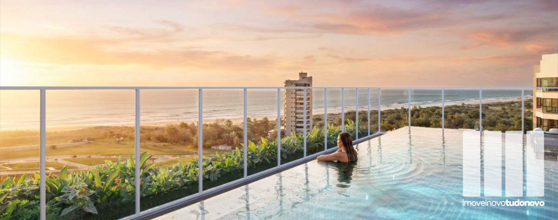Piscina com borda infinita