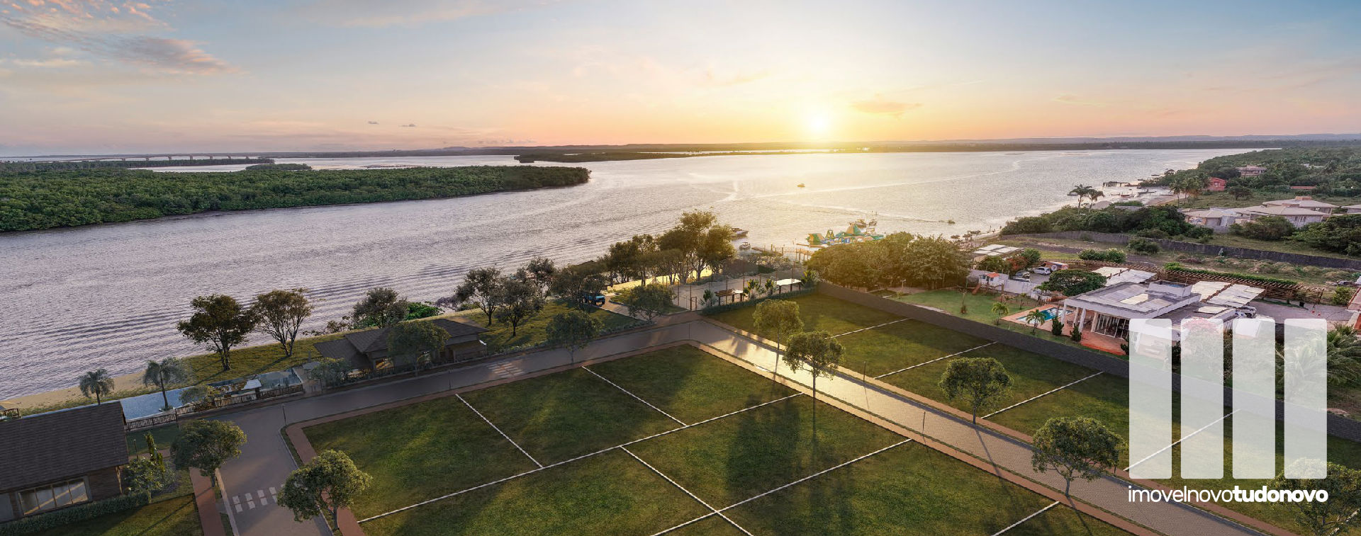 Ruas com 6 metros de largura