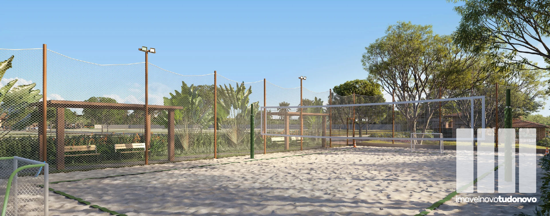 Quadra multiuso de areia