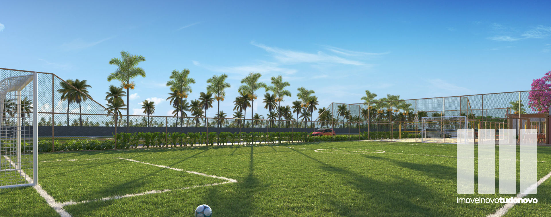 Campo de futebol gramado