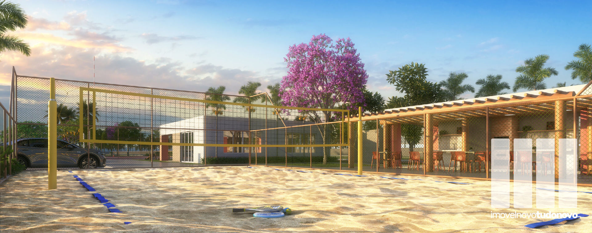 Quadra de beach tennis