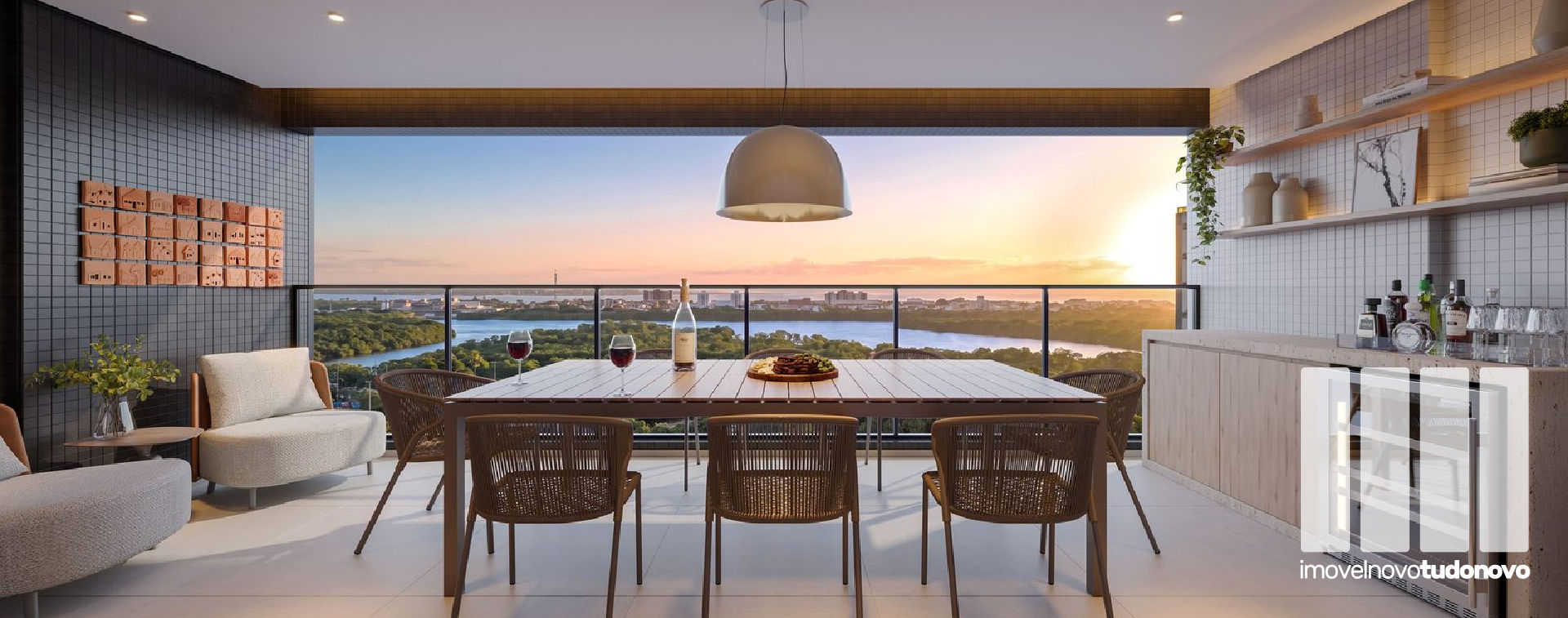 varanda de 16,30m&sup2; no 132m&sup2;