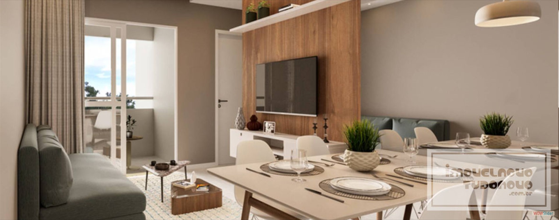 Living com varanda